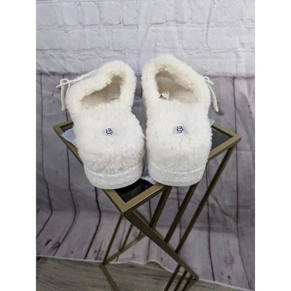 UGG Fluffita Slippers - Women's -White- Size 10 - Picture 12 of 13